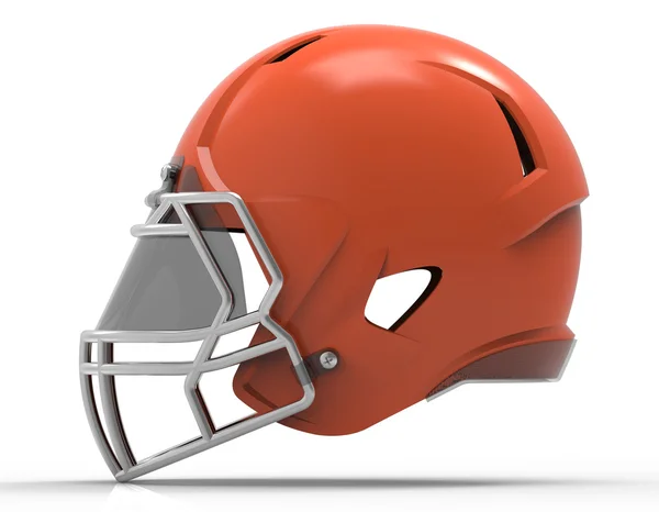 American Football Helm isoliert auf weißem Hintergrund — Stockfoto