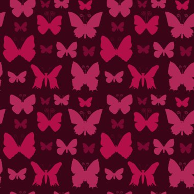 Kelebekler seamless modeli