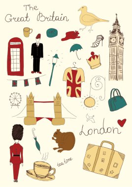 Londra renkli nesneleri