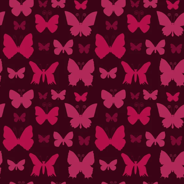 Бабочки бесшовный узор — стоковый вектор