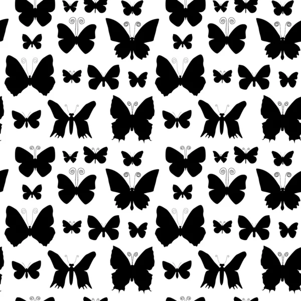 Siluetas de mariposa — Archivo Imágenes Vectoriales