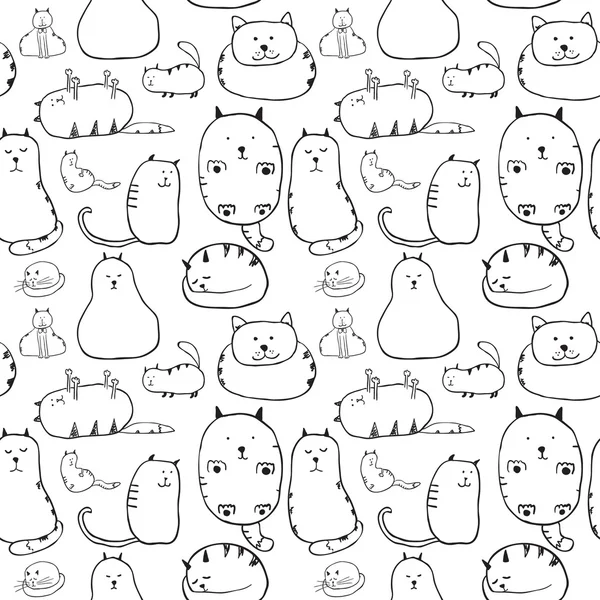 Textura de gatos — Vector de stock