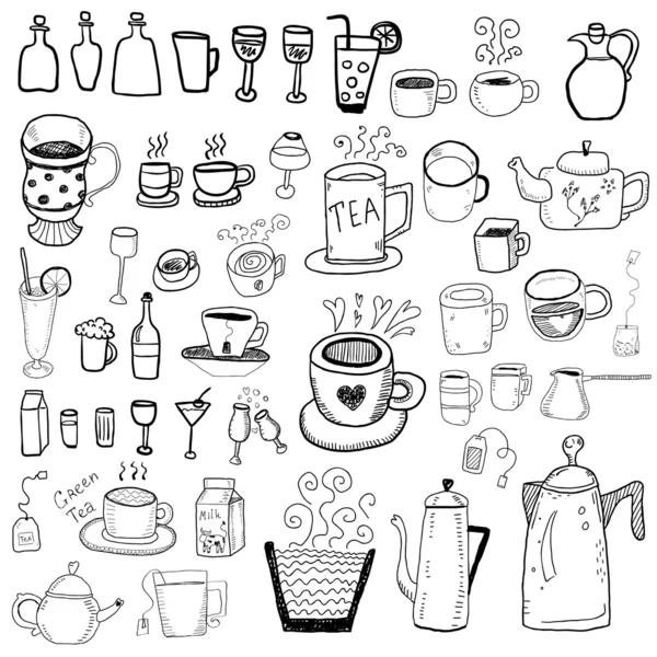 Drink objects — Stock Vector