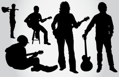 gitarist silhouettes