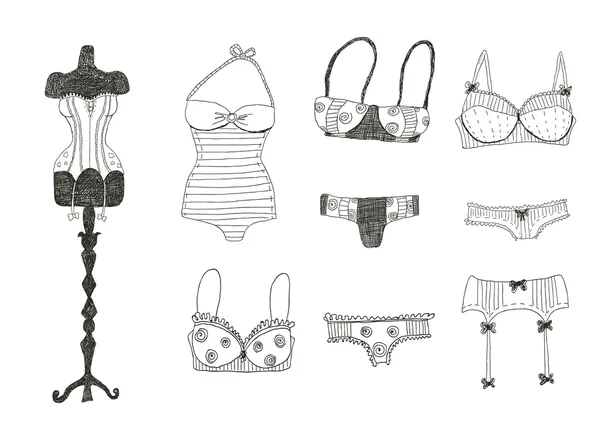 Lingerie set — Stockvector