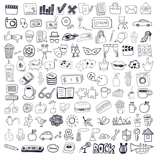 Hand drawn symbols — Stock Vector