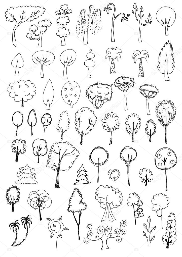 Tree doodles
