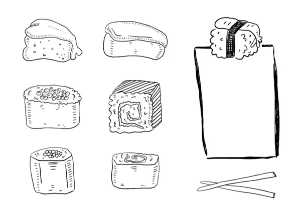 Set de sushi — Archivo Imágenes Vectoriales