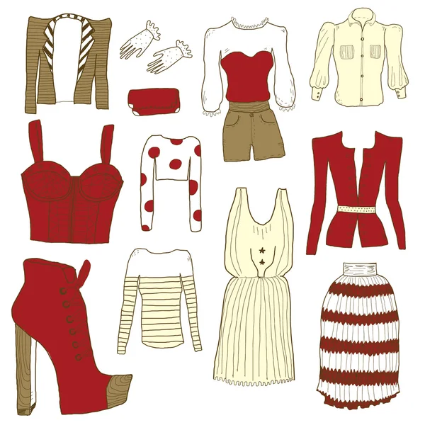 Women clothes — Stockvector