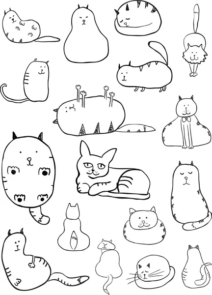 Katt skisser — Stock vektor