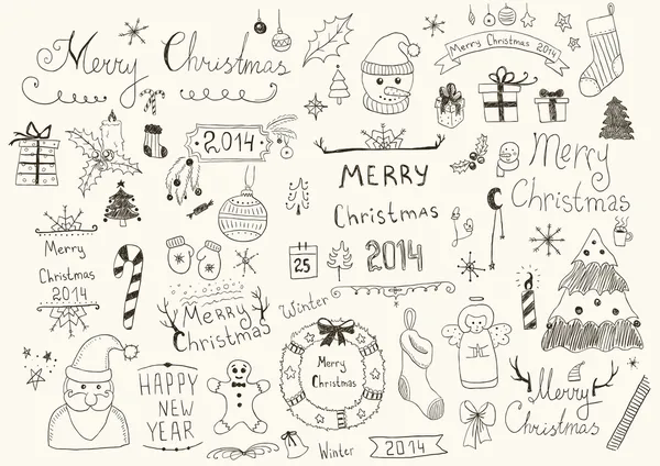 Kerst set — Stockvector