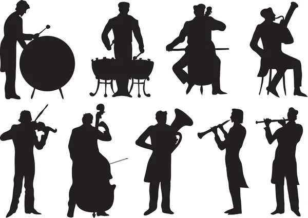 Classic musicians — Stock Vector