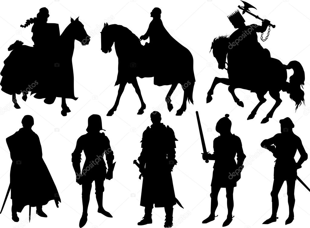 Knight silhouettes