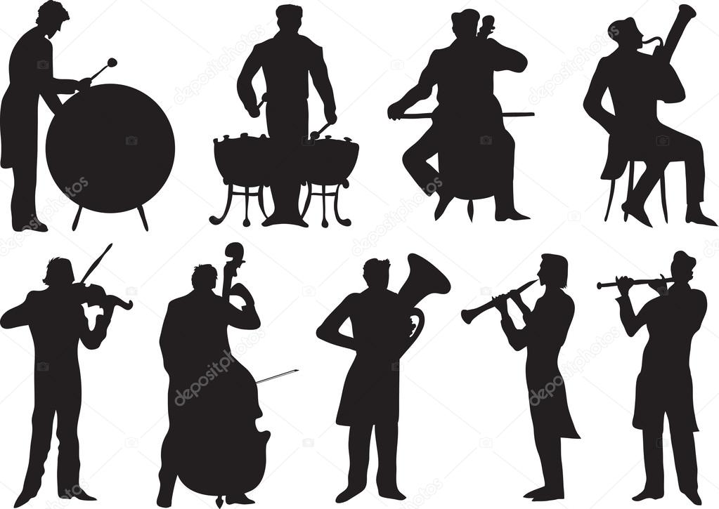 Classic musicians Stock Vector Image by ©orfeev #36117195