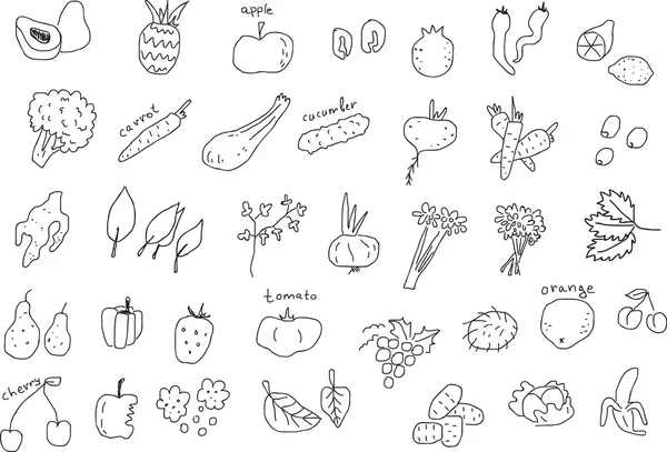 Set vegan — Vector de stoc