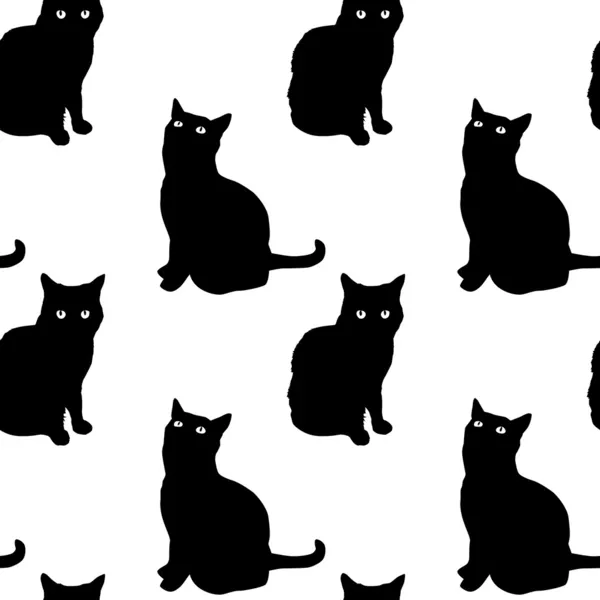 Pattern of cats — Stock Vector