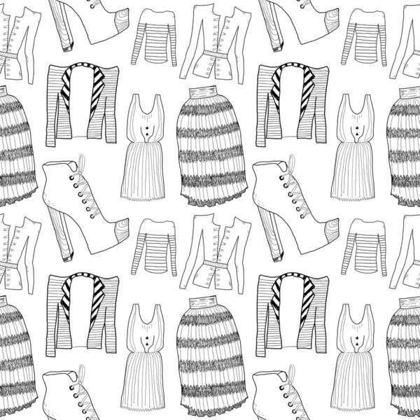 Бесшовная текстура одежды — стоковый вектор