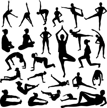 kadın fitness siluet
