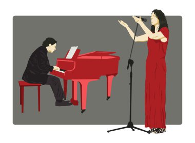piyanist ve şarkıcı
