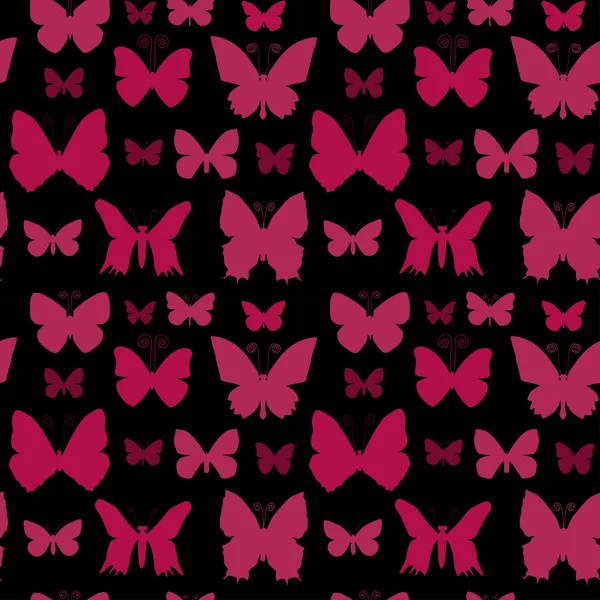 Бабочки бесшовный узор — стоковый вектор
