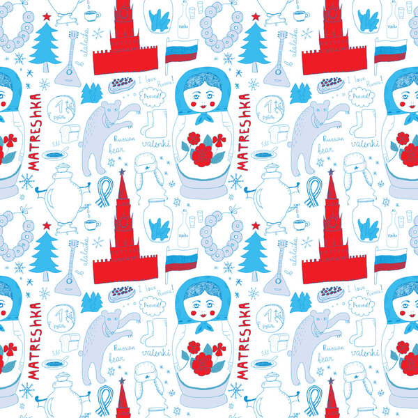 Russian Seamless Pattern
