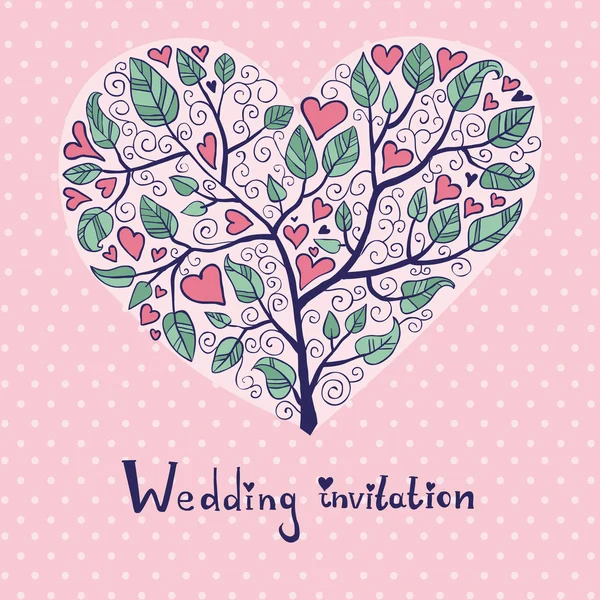 Wedding Invitation — Stock Vector