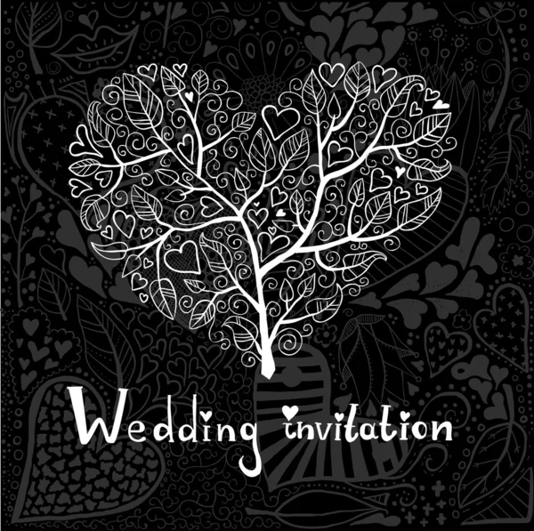 Invitation de mariage — Image vectorielle