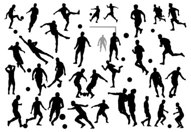 Futbol silhouettes