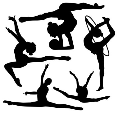 Download Silhouette Of Gymnast Premium Vector Download For Commercial Use Format Eps Cdr Ai Svg Vector Illustration Graphic Art Design SVG Cut Files