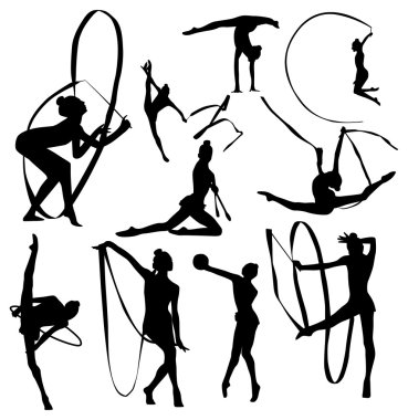 jimnastik silhouettes