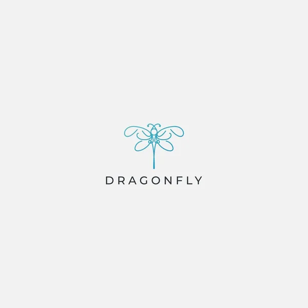 Dragonfly Logo Minimalist Line Art Modern Vectores De Stock Sin Royalties Gratis