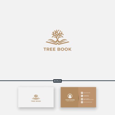 book story and root of tree logo