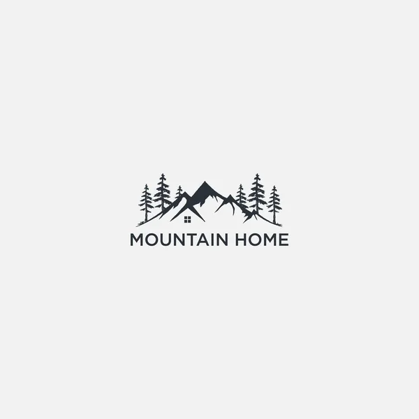 Casa Vista Montaña Logo Ilustraciones De Stock Sin Royalties Gratis