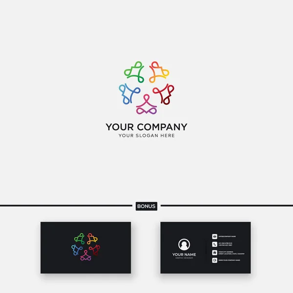 Sport Linie Kunst Yoga Einfach Logo Design Gesundheit Modern — Stockvektor