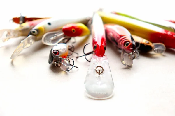 Set Esche Pesca Con Ganci Tripli — Foto Stock