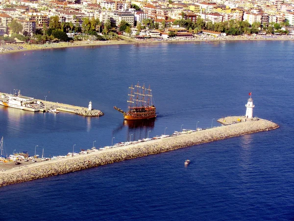 Perspectiva do farol de Alanya — Fotografia de Stock