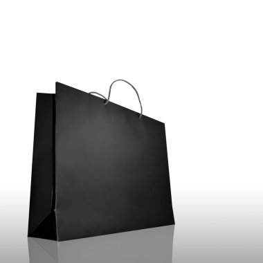 reflet ve gölge ile siyah alışveriş çantası
