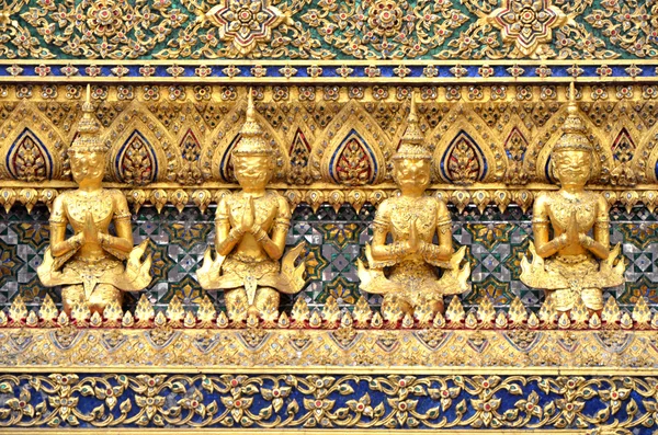 翡翠佛 （玉佛寺）、 曼谷、 泰国 图库图片