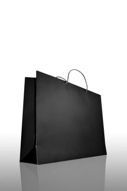 reflet ve gölge ile siyah alışveriş çantası