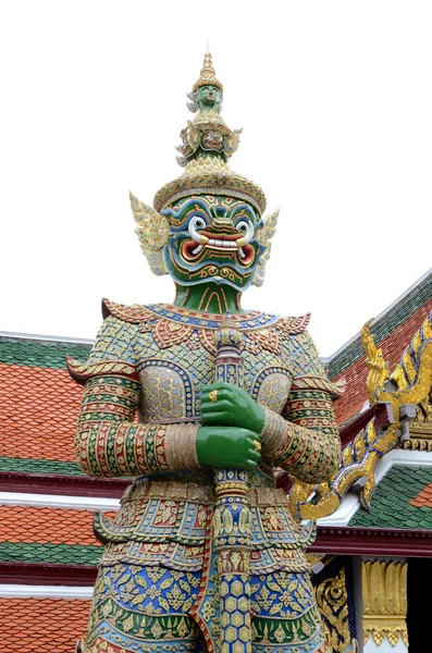 Guardián del Demonio en Wat Phra Kaew, El Gran Palacio, Bangkok — Foto de Stock
