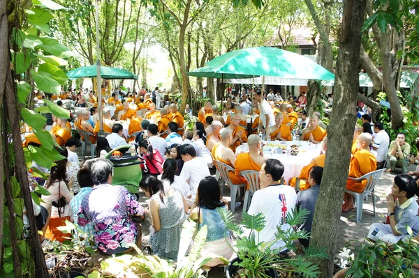 Cerimônia de ordenação budista tailandesa — Fotografia de Stock