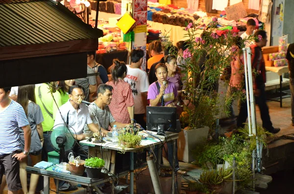 Flytande marknaden, thailand — Stockfoto