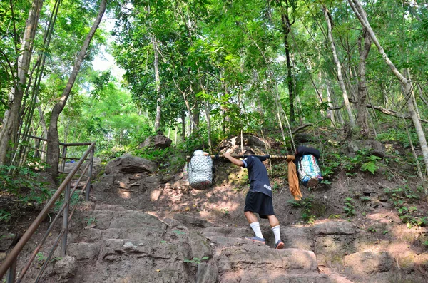 Porter en el sendero Phu Kradueng —  Fotos de Stock