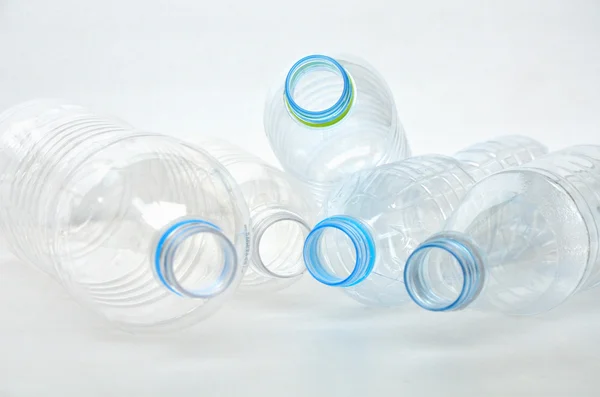 Empty polycarbonate plastic bottles — Stock Photo, Image