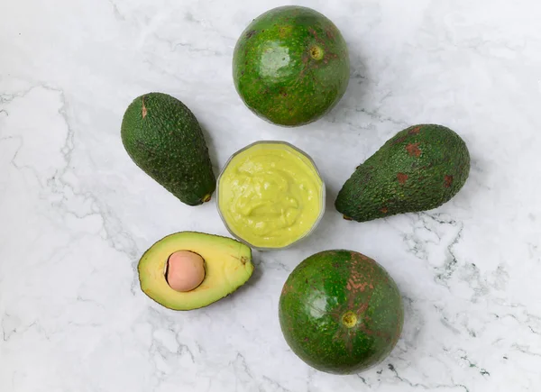 Frullato Avocado Cibo Sano Gli Amanti Sani — Foto Stock