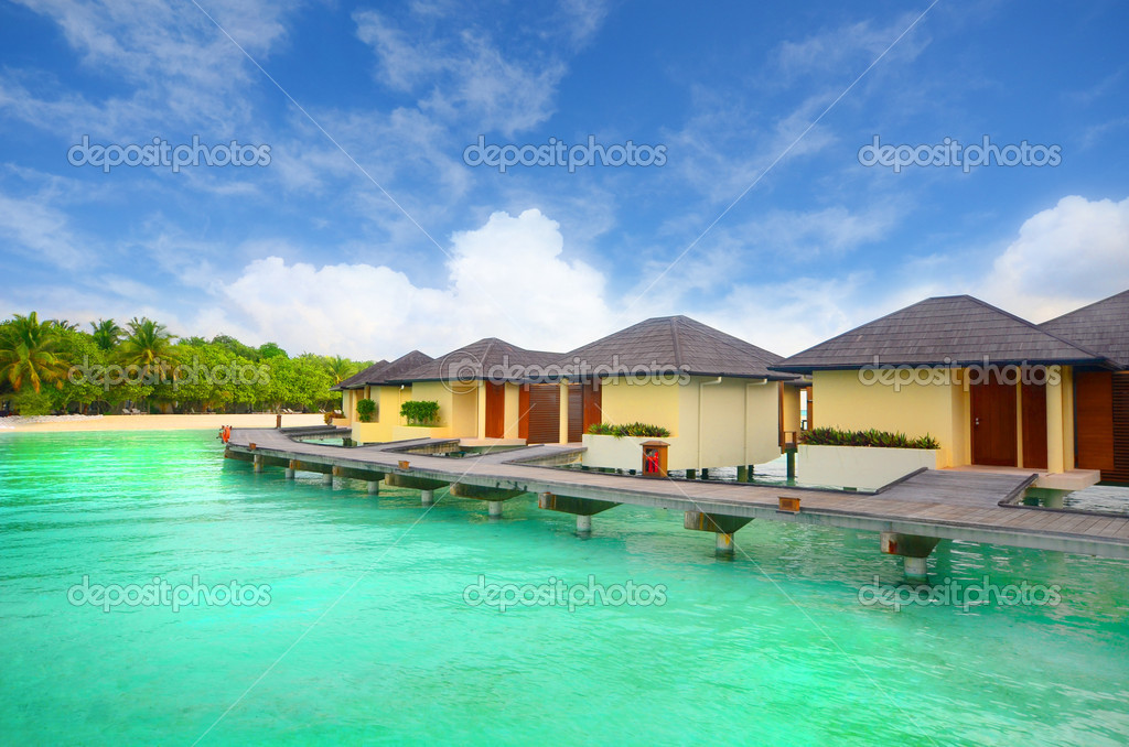 Beautiful Beach Houses Stock Photo C Erandalx