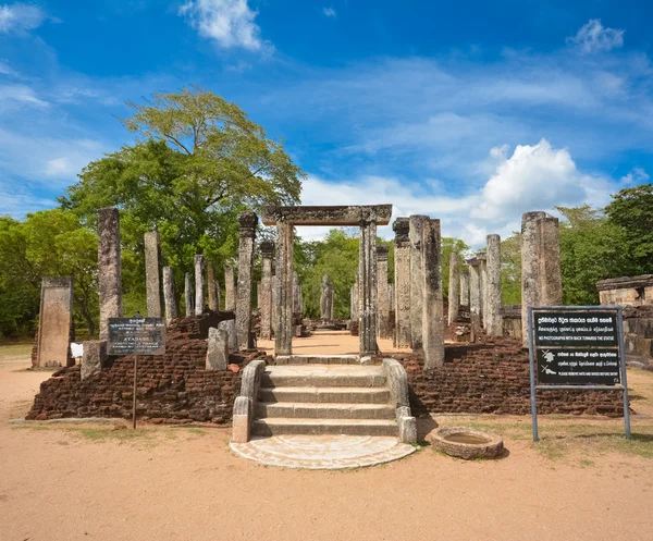 Amazing little pavilion Nissankalata Mandapa — Stock Photo, Image