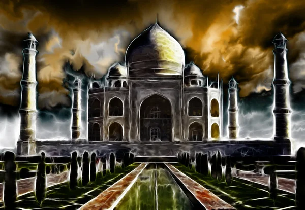 Mausoleo Taj-Mahal — Foto de Stock
