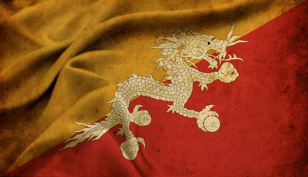 The flag of Butan — Stock Photo, Image