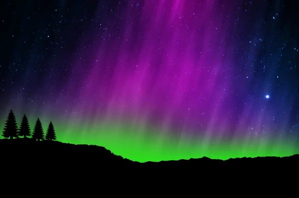 Nothern lights — Stockfoto